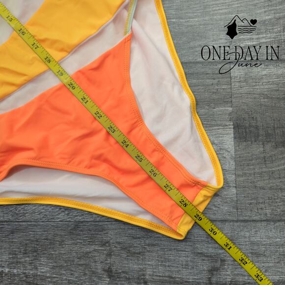 Adisputent One Shoulder Mesh One Piece Swimsuit Size XL - Picture 3 of 4